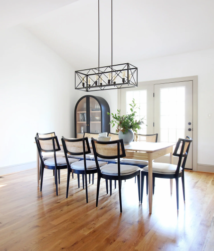 Modern-Traditional-Dining-Room-Light-Dining-Table-Cane-4